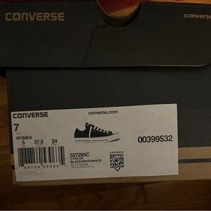 Converse Glitter Black and White Sneakers